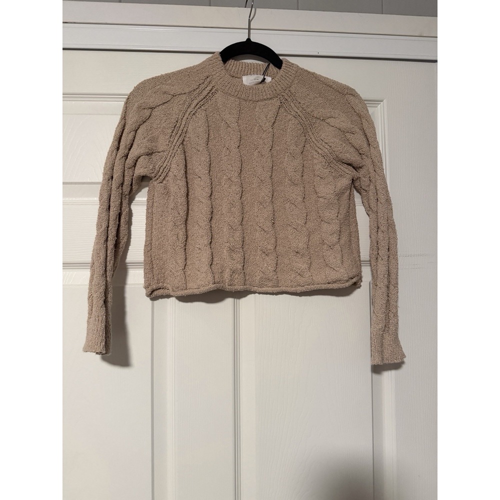 Zara Girls Sweater Size 11 12 Cable Chunky Cozy Warm Fisherman Fall Preppy Beige
